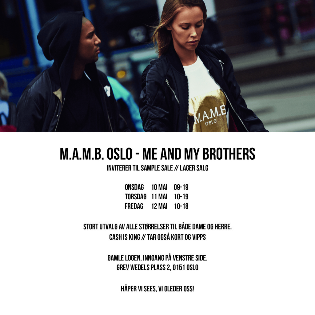 M.a.m.b. lagersalg mai